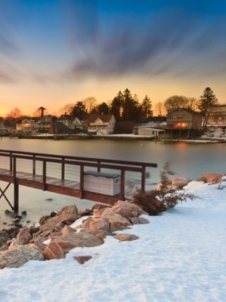 Connecticut Shoreline in Winter